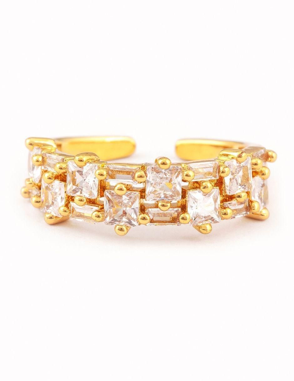 Anillo Brilliance zirconia baño de oro Anillo Brilliance zirconia baño de oro