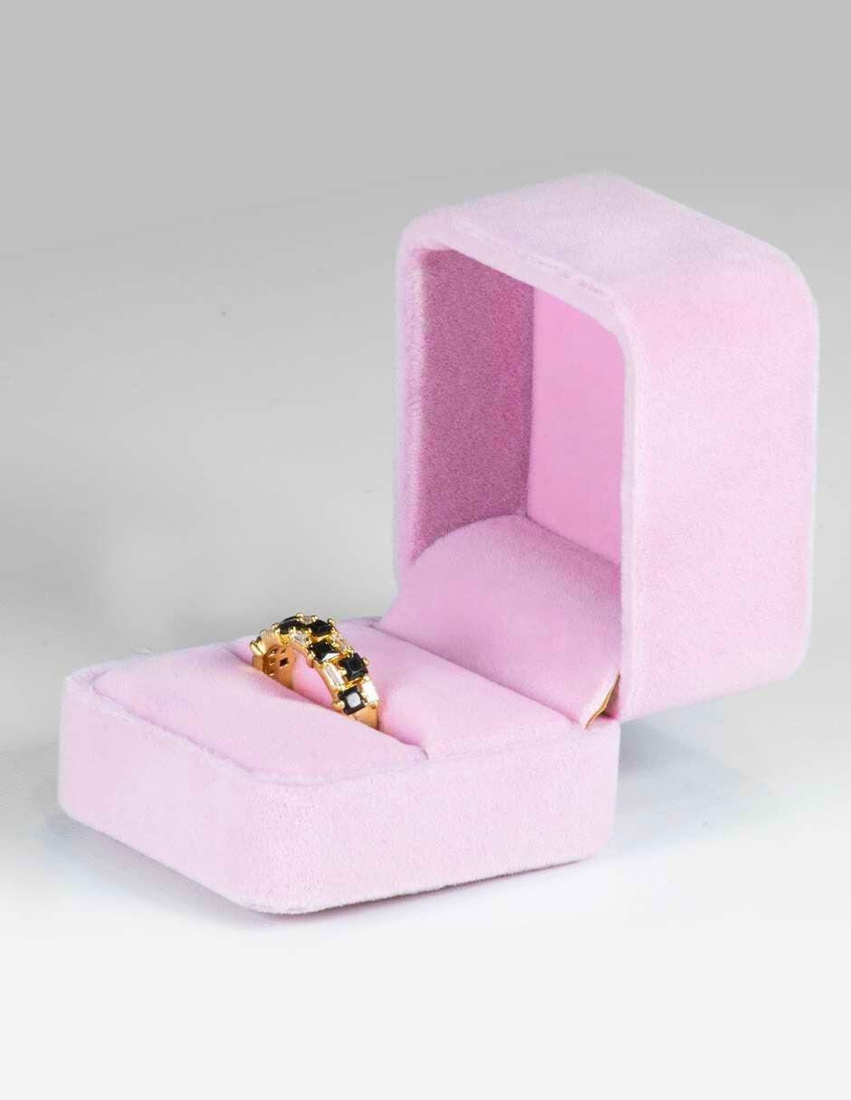 Anillo Brilliance zirconia baño de oro 2