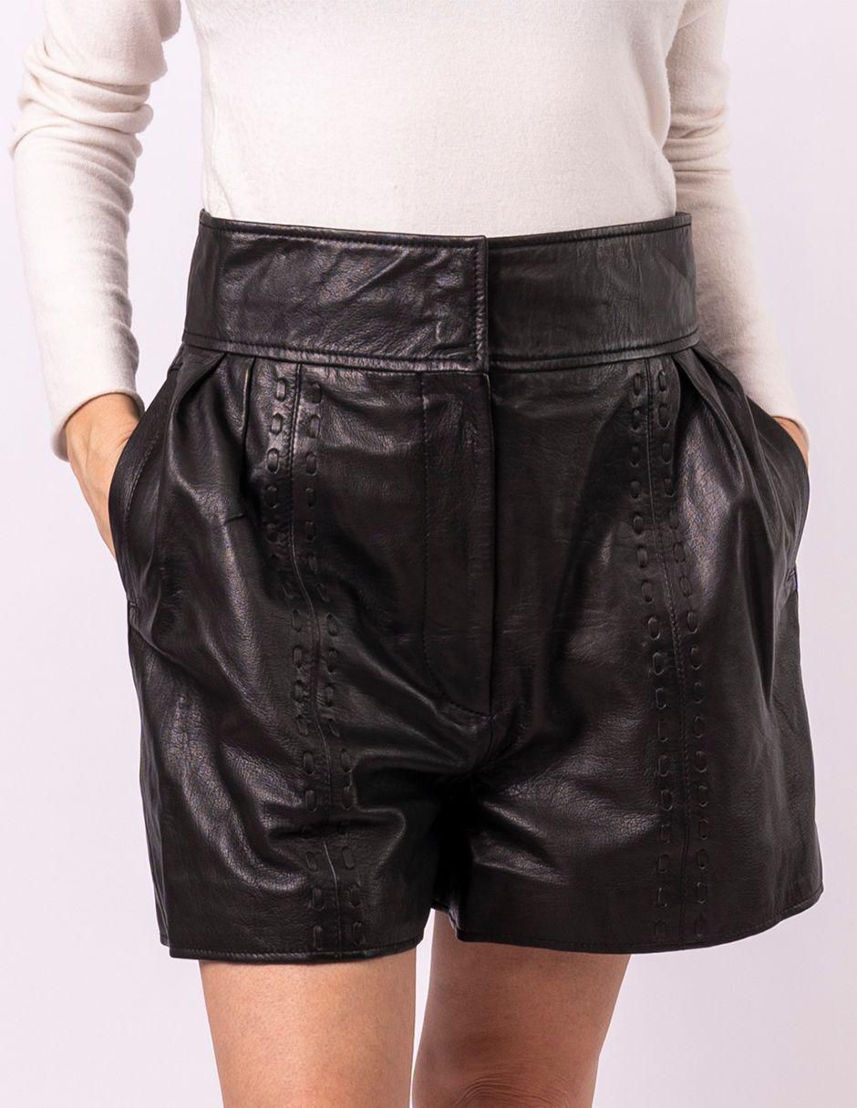 Short de piel para mujer
