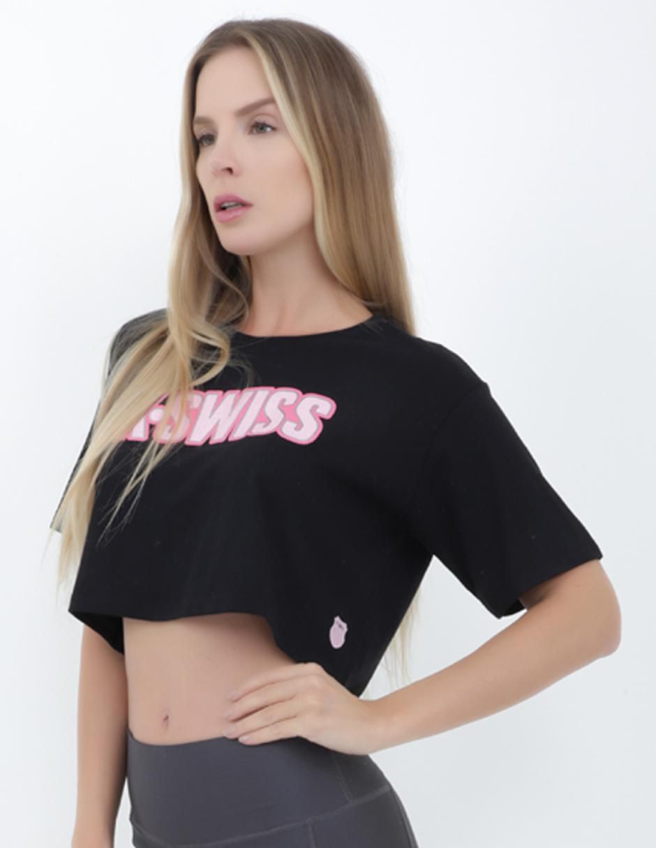 Playera manga al codo cuello redondo para mujer 2
