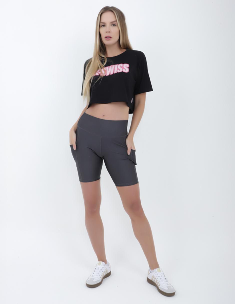Playera manga al codo cuello redondo para mujer 3