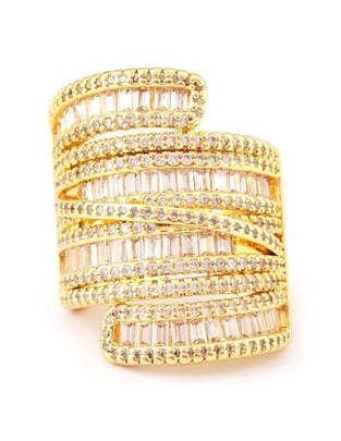 Anillo Diva 18 k zirconia baño de oro Anillo Diva 18 k zirconia baño de oro