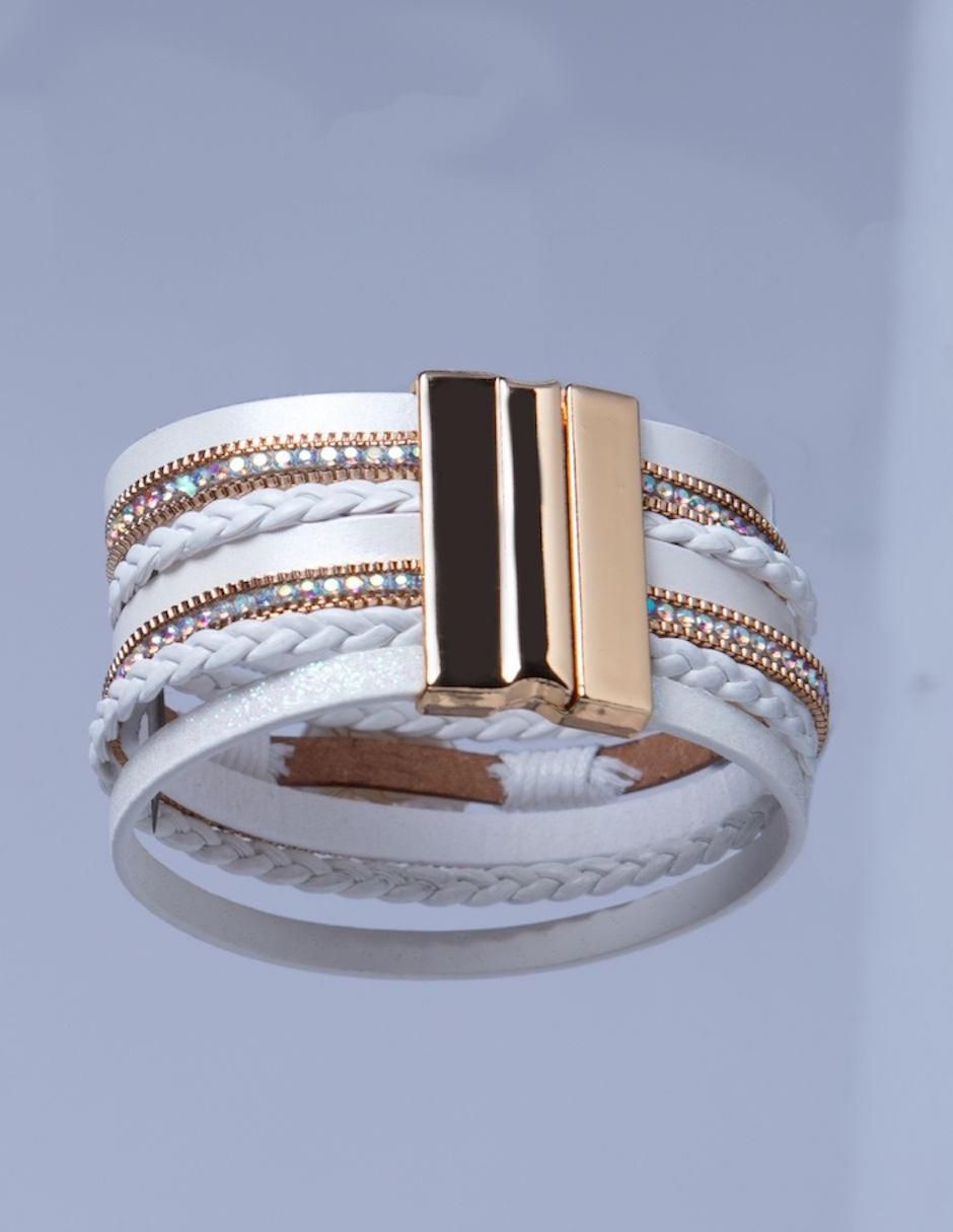 Pulsera con perla Luna Boreal acabado liso 3