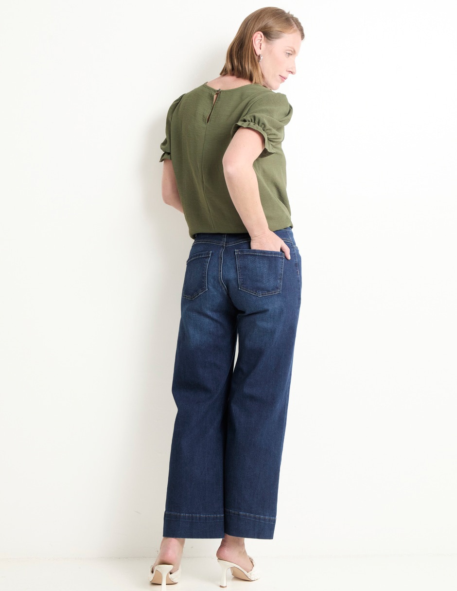 Jeans wide leg para mujer 4