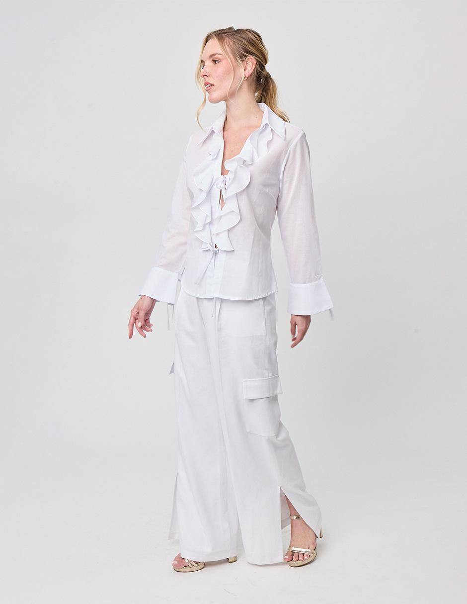 Pantalón cargo relajado para mujer 3
