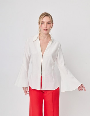Blusa Linea Pura manga larga para mujer