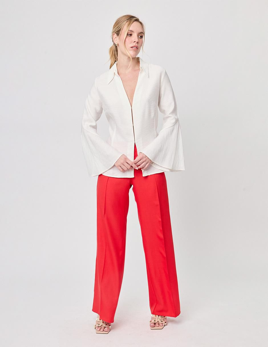 Blusa Linea Pura manga larga para mujer