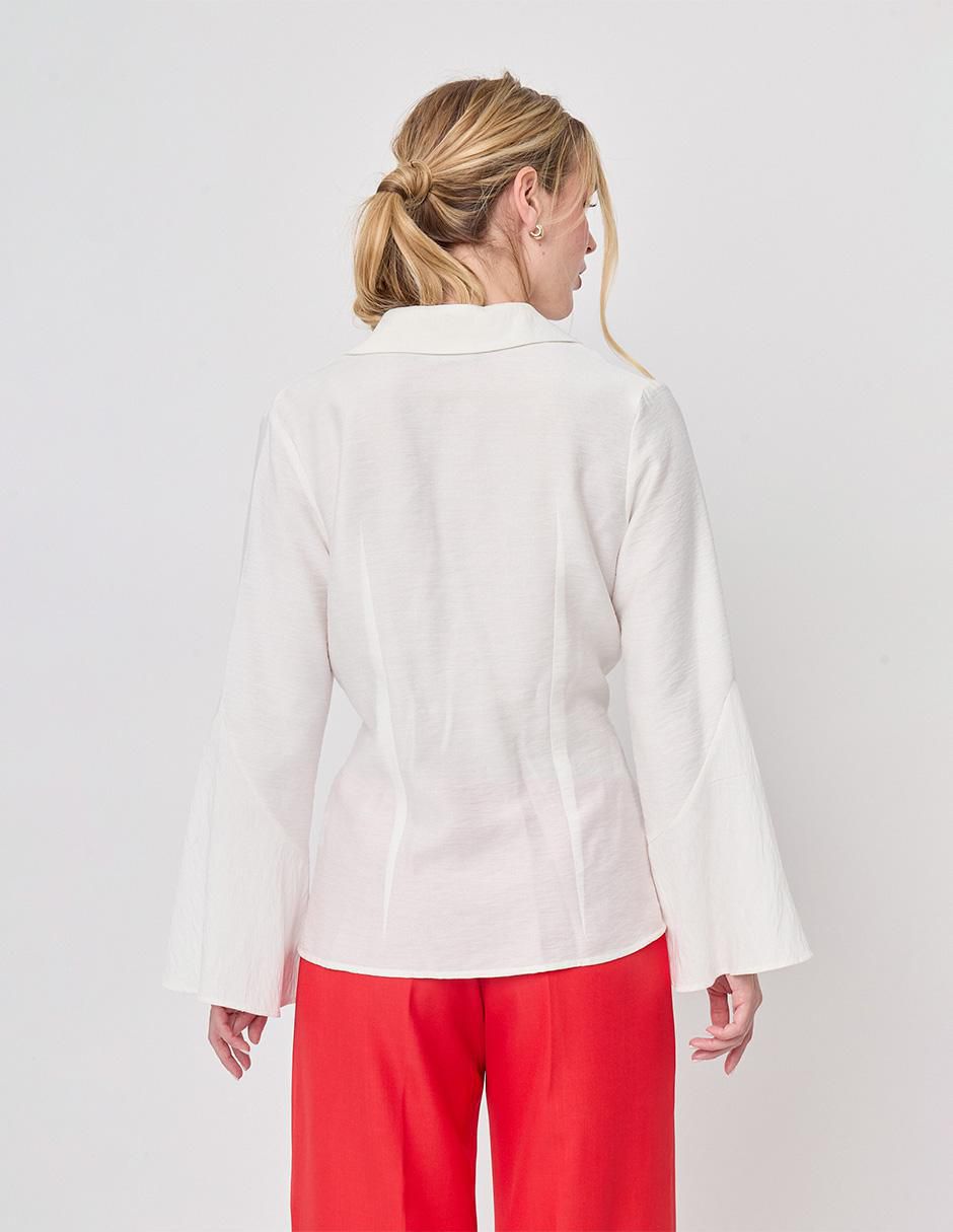 Blusa Linea Pura manga larga para mujer