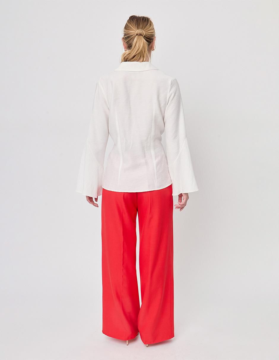 Blusa Linea Pura manga larga para mujer