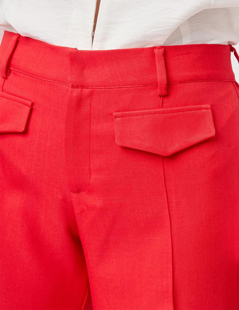 Pantalón de vestir relajado para mujer 4