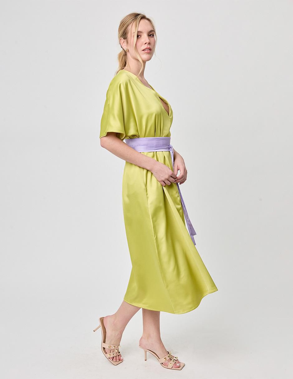 Vestido midi formal paixao para mujer 8