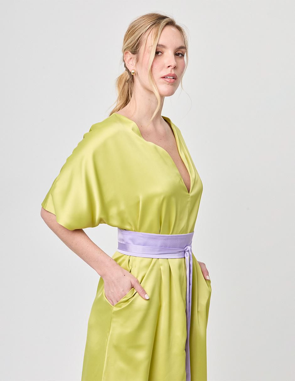 Vestido midi formal paixao para mujer 12