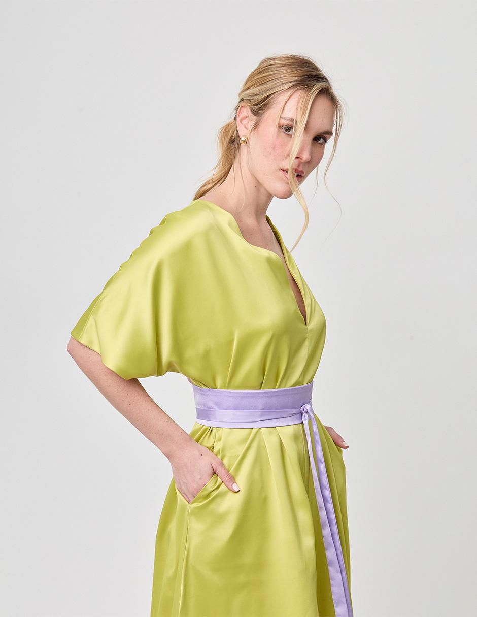 Vestido midi formal paixao para mujer 5