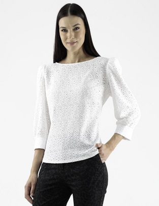 Blusa Trinity manga 3/4 para mujer