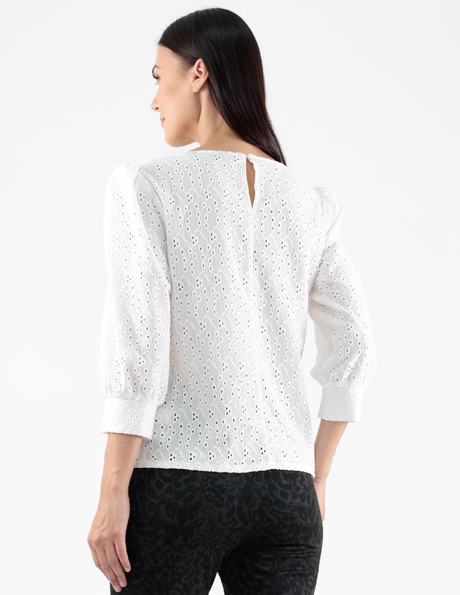 Blusa Trinity manga 3/4 para mujer