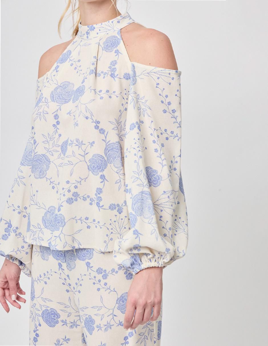 Blusa Linea Pura manga larga para mujer