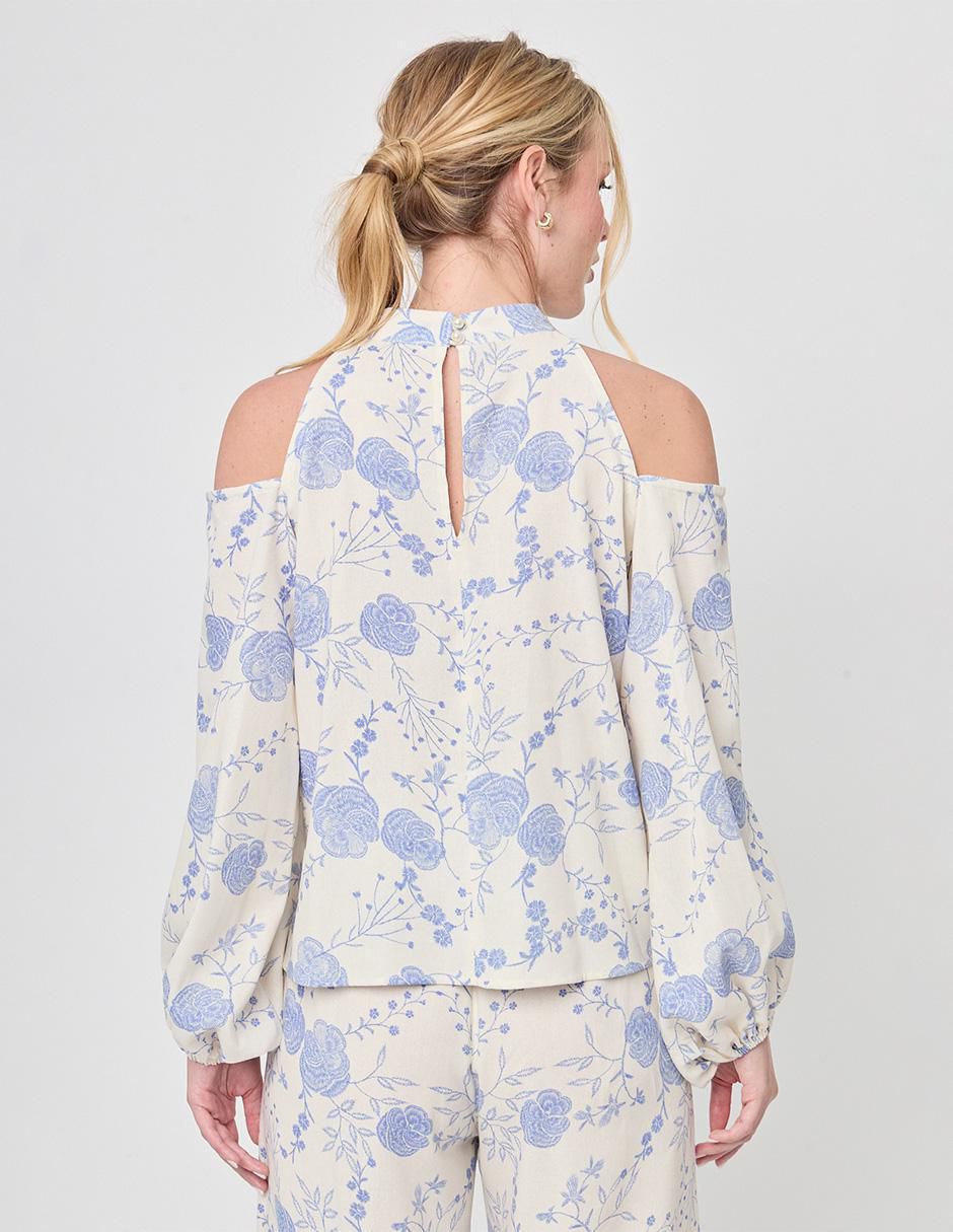 Blusa Linea Pura manga larga para mujer