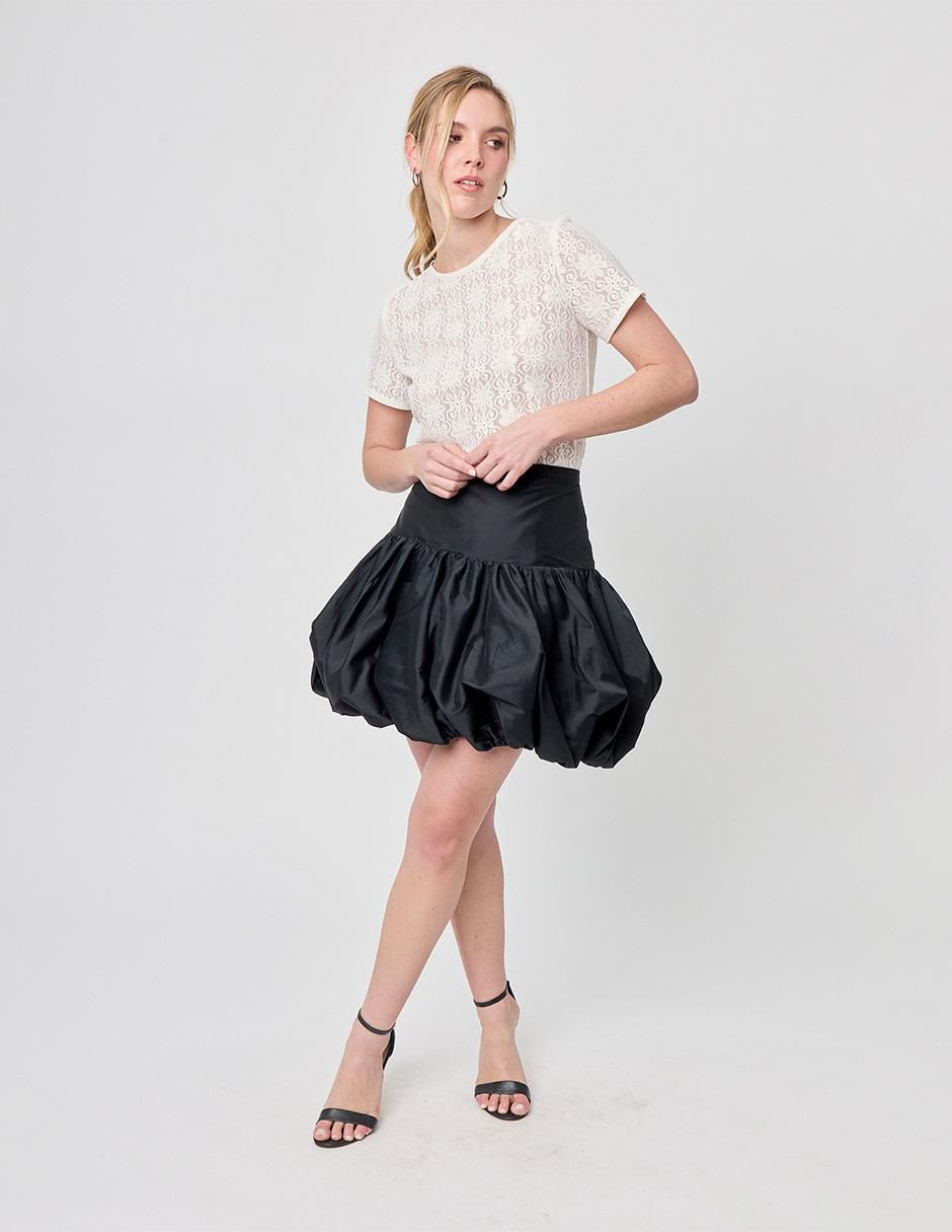 Falda mini cintura alta 5