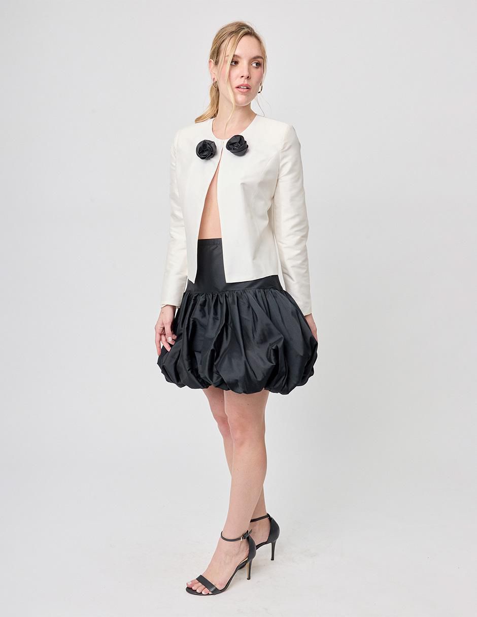 Falda mini cintura alta
