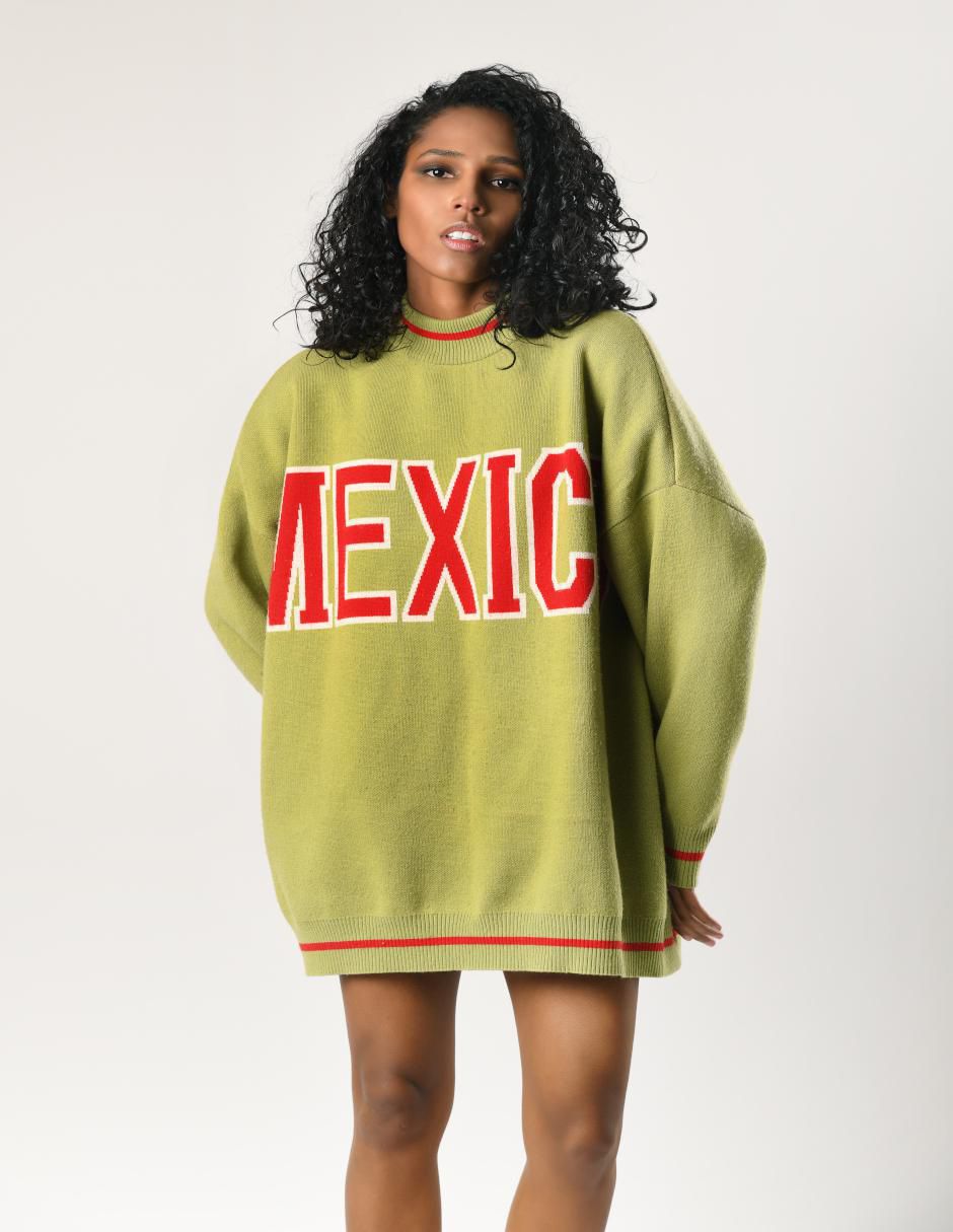 Suéter cuello redondo para mujer