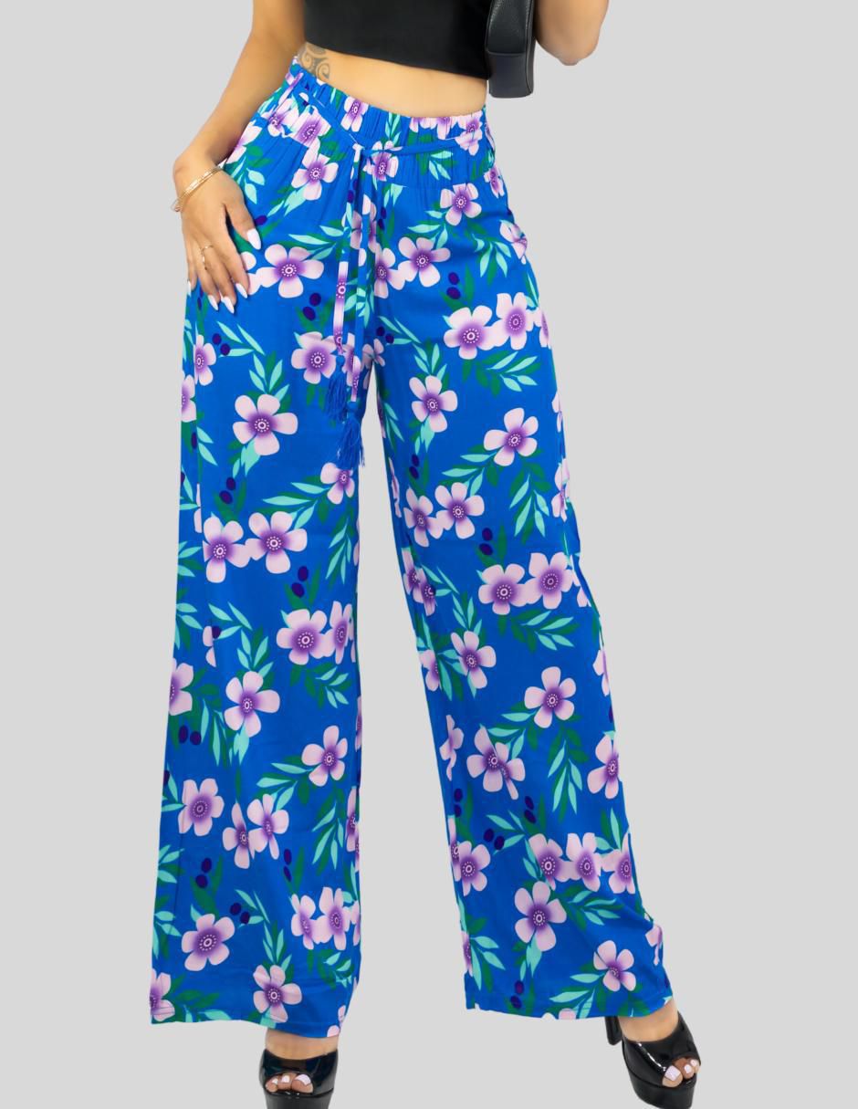Pantalón relaxed wide leg para mujer