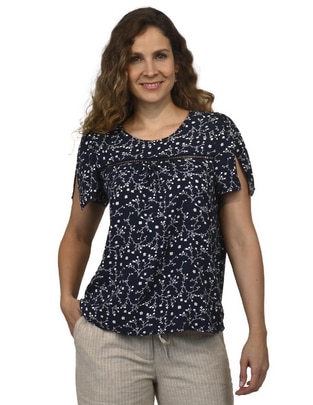 Blusa manga corta para mujer