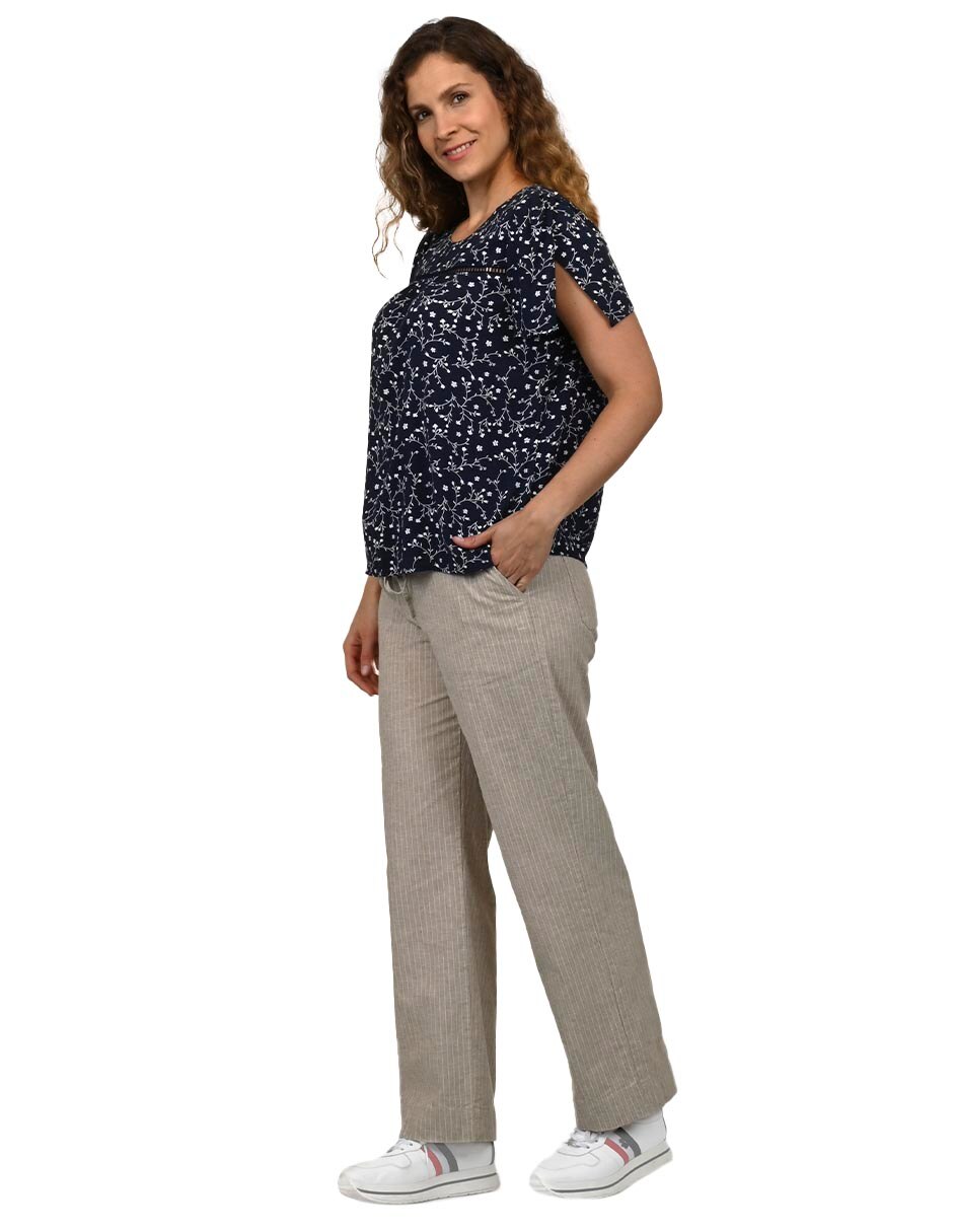 Blusa manga corta para mujer