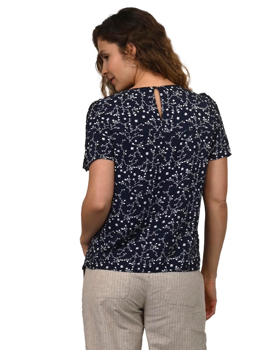 Blusa manga corta para mujer