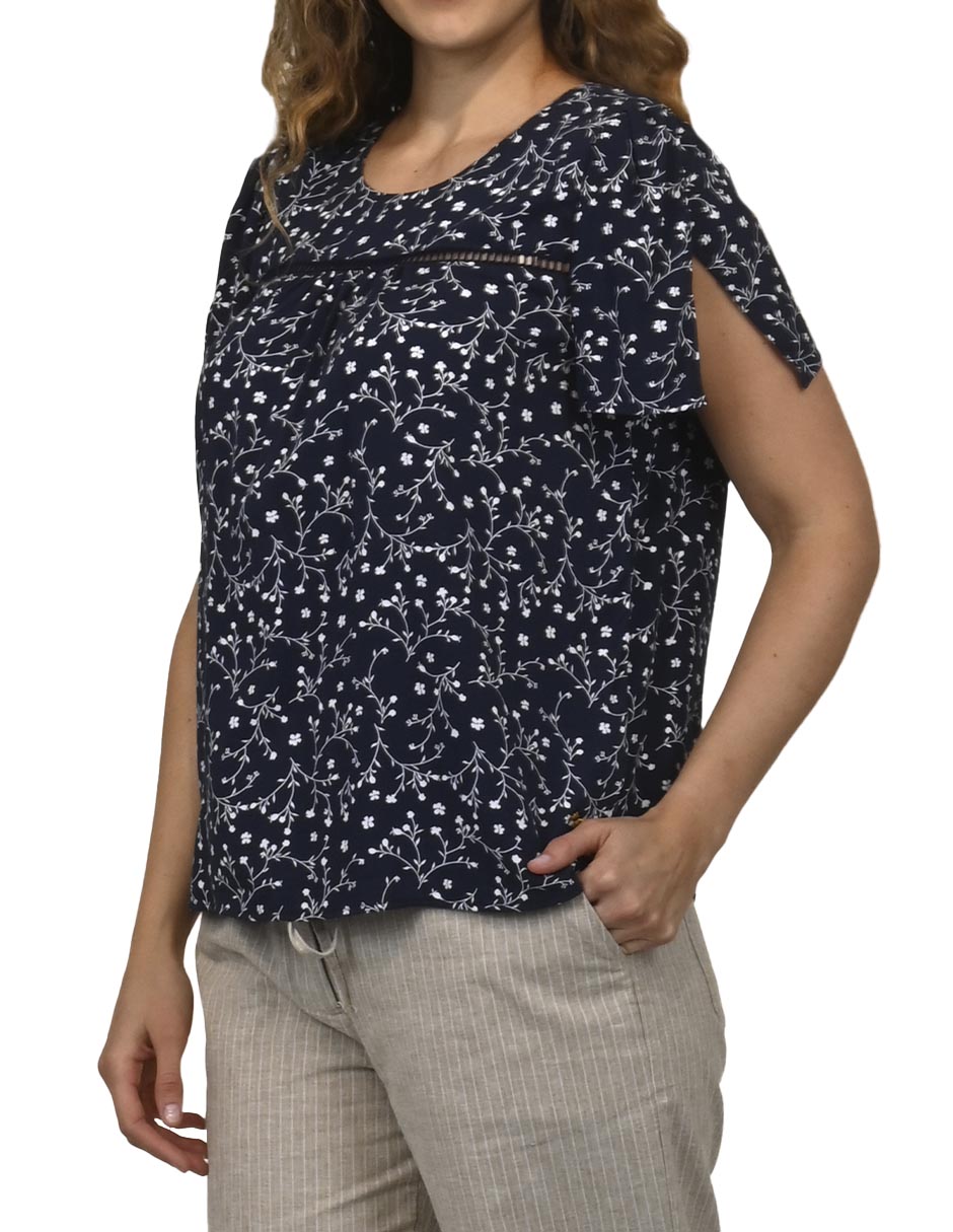 Blusa manga corta para mujer