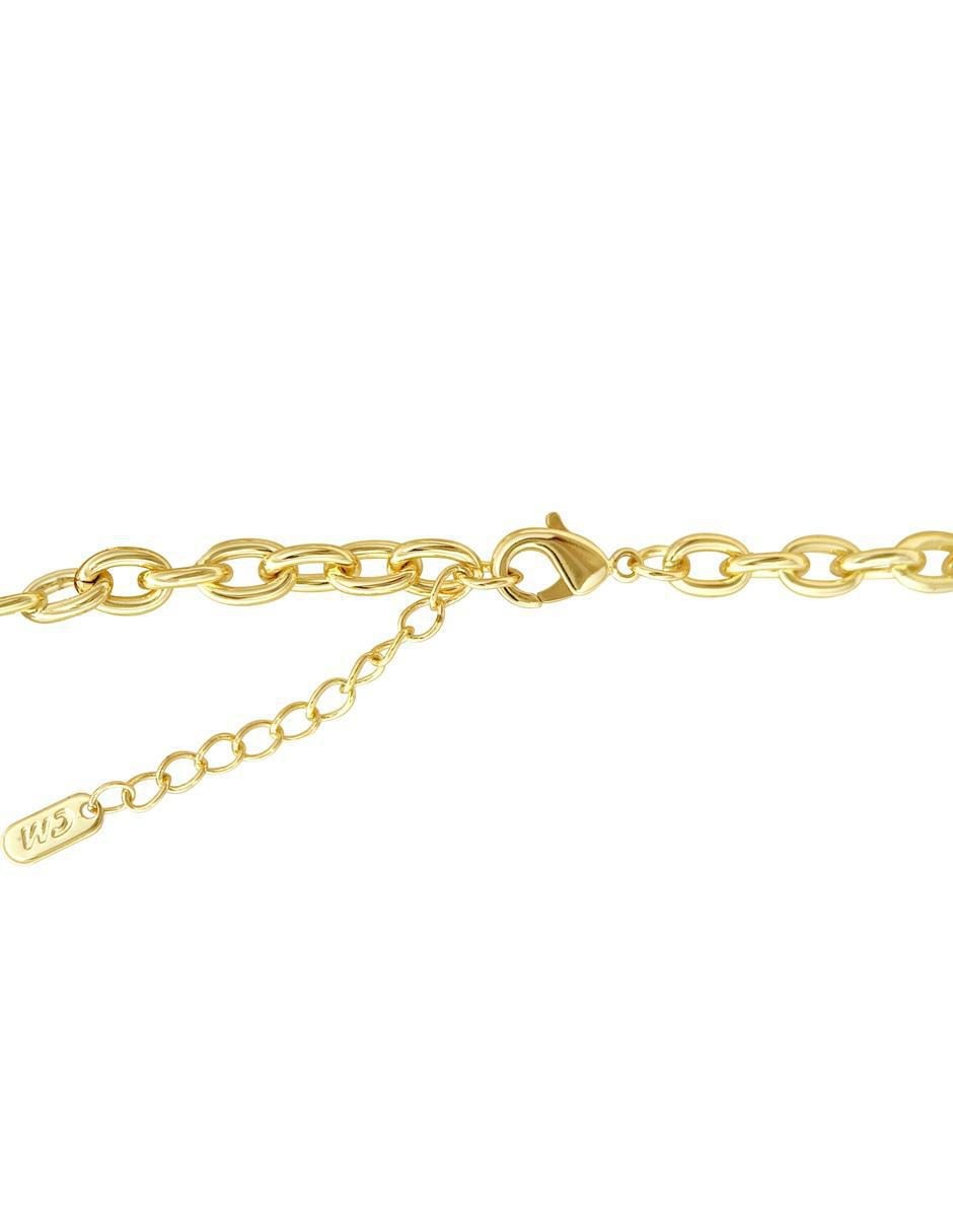 Pulsera con acabado chapa de oro 4