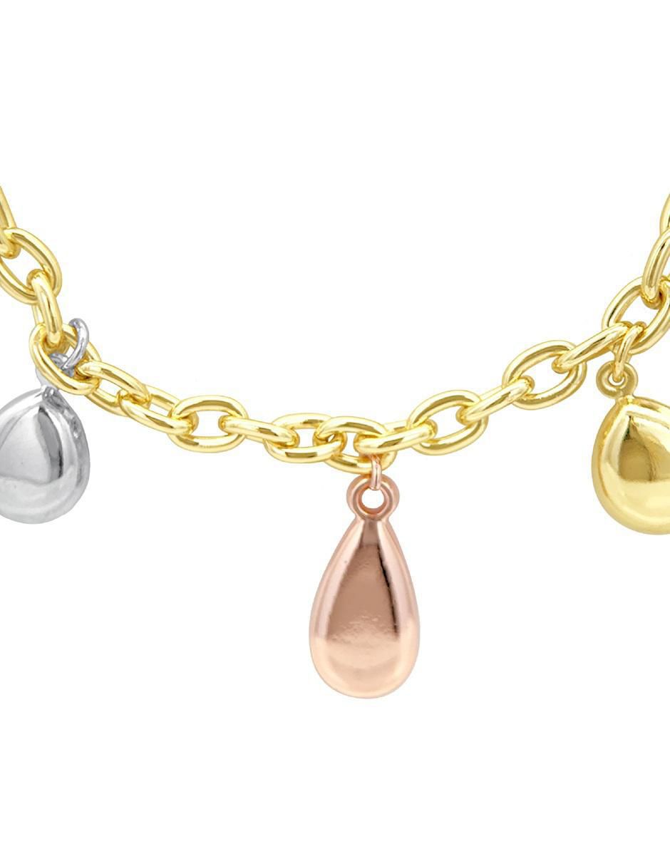 Pulsera con acabado chapa de oro 3