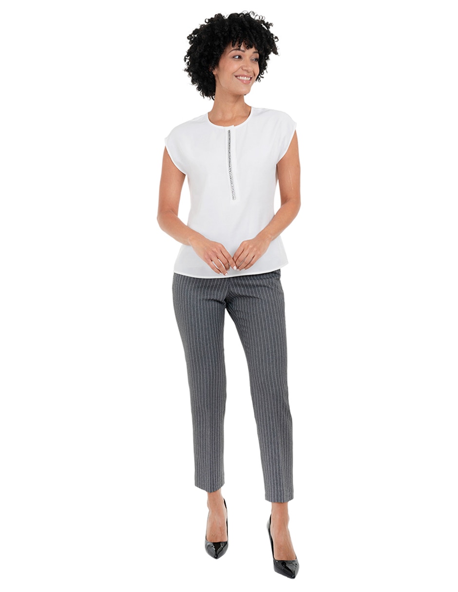 Blusa manga corta para mujer 5