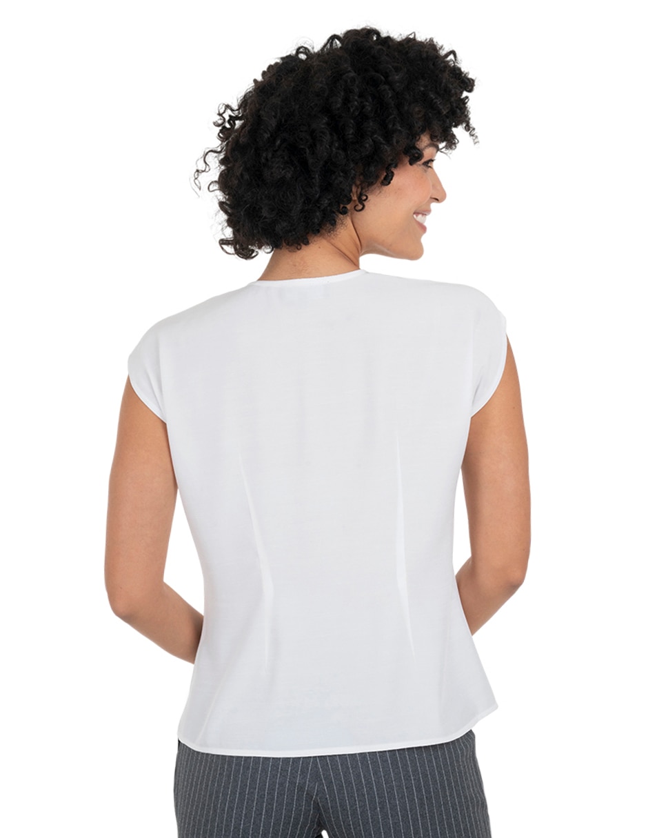 Blusa manga corta para mujer 6