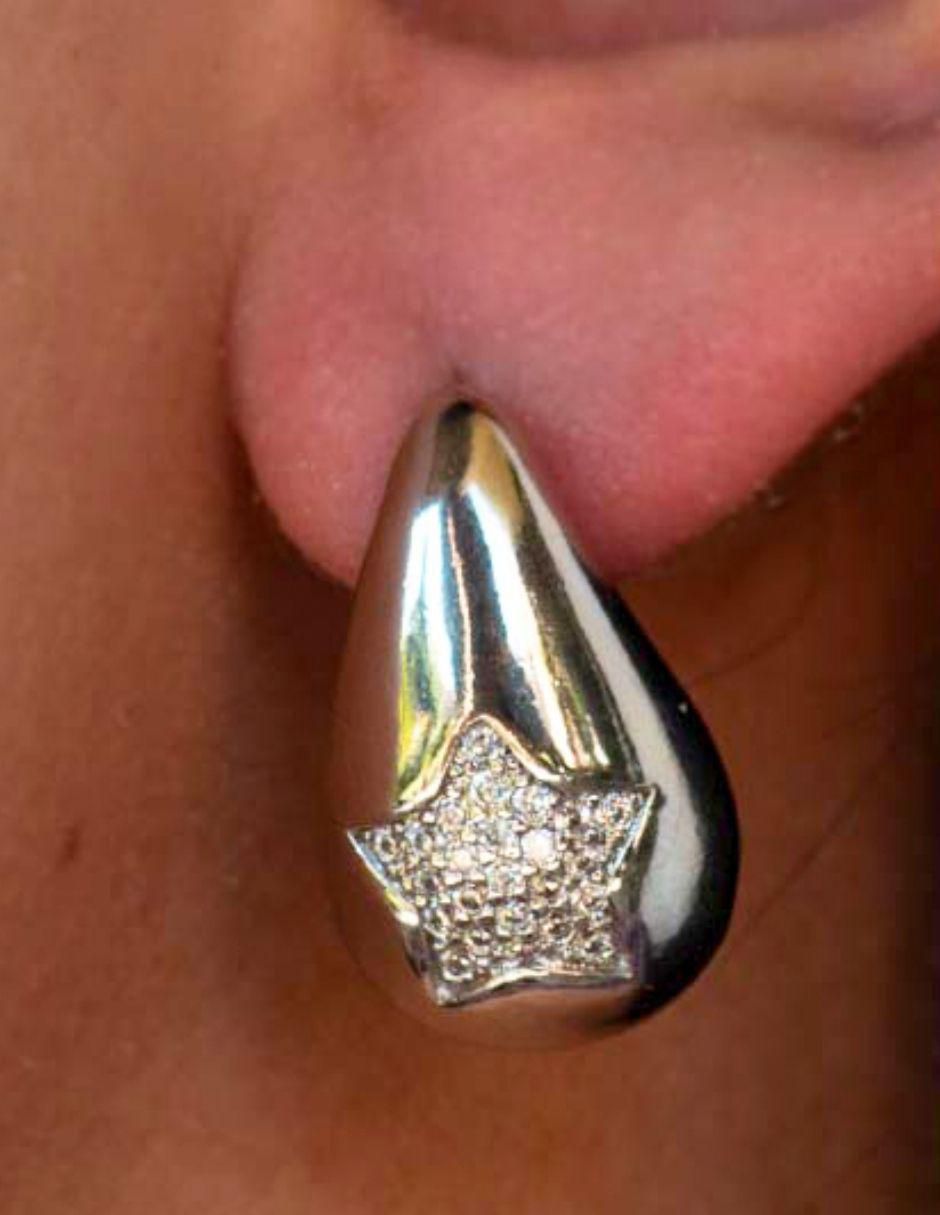 Broqueles de gota con acabado brillante 4