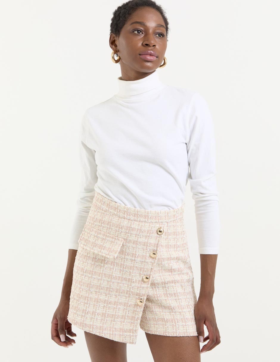 Falda short a la cintura