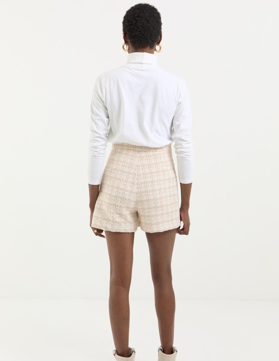 Falda short a la cintura
