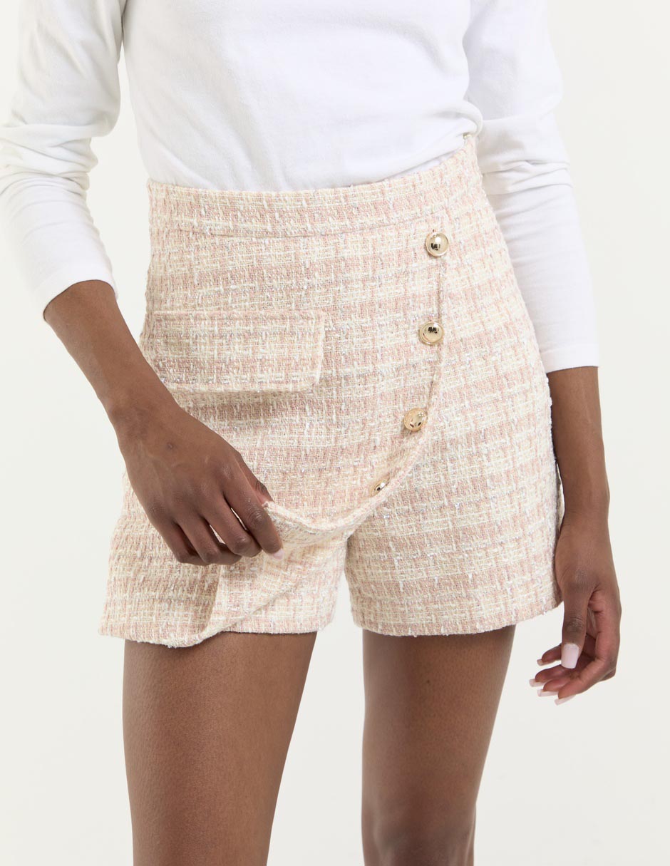Falda short a la cintura