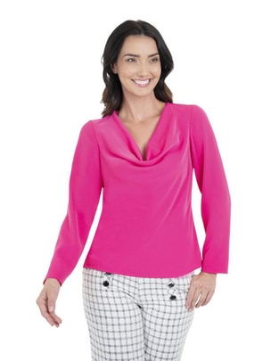 Blusa Atelier Petite manga larga para mujer