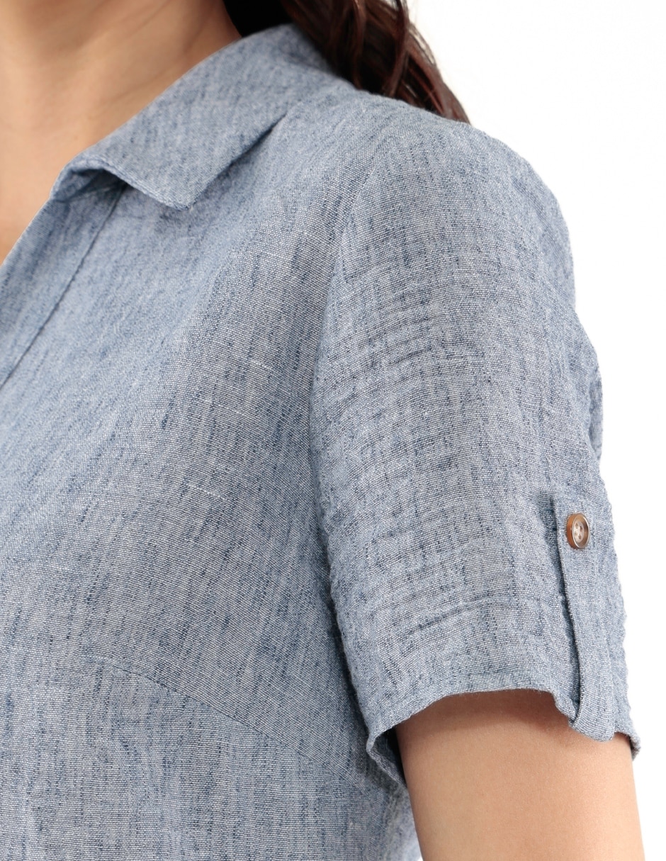 Blusa manga corta para mujer