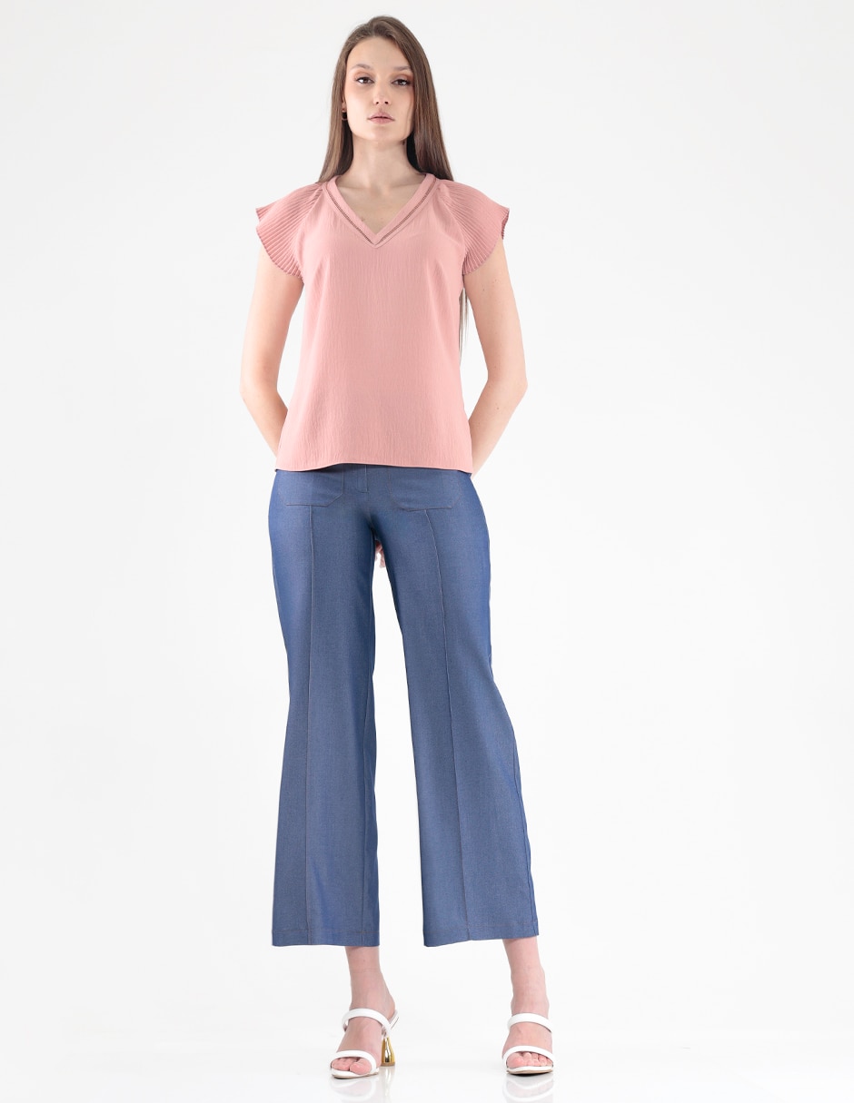 Blusa Trinity manga corta para mujer