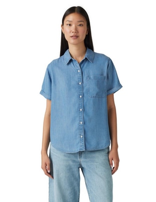 Blusa manga corta para mujer