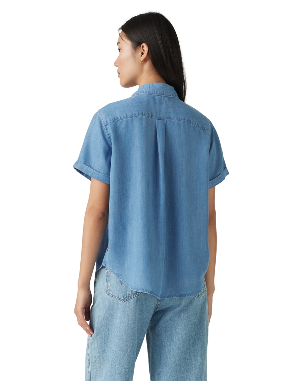 Blusa manga corta para mujer 4