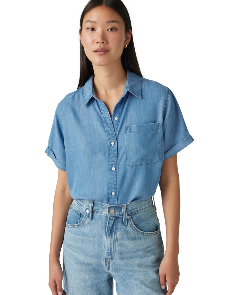Blusa manga corta para mujer 3