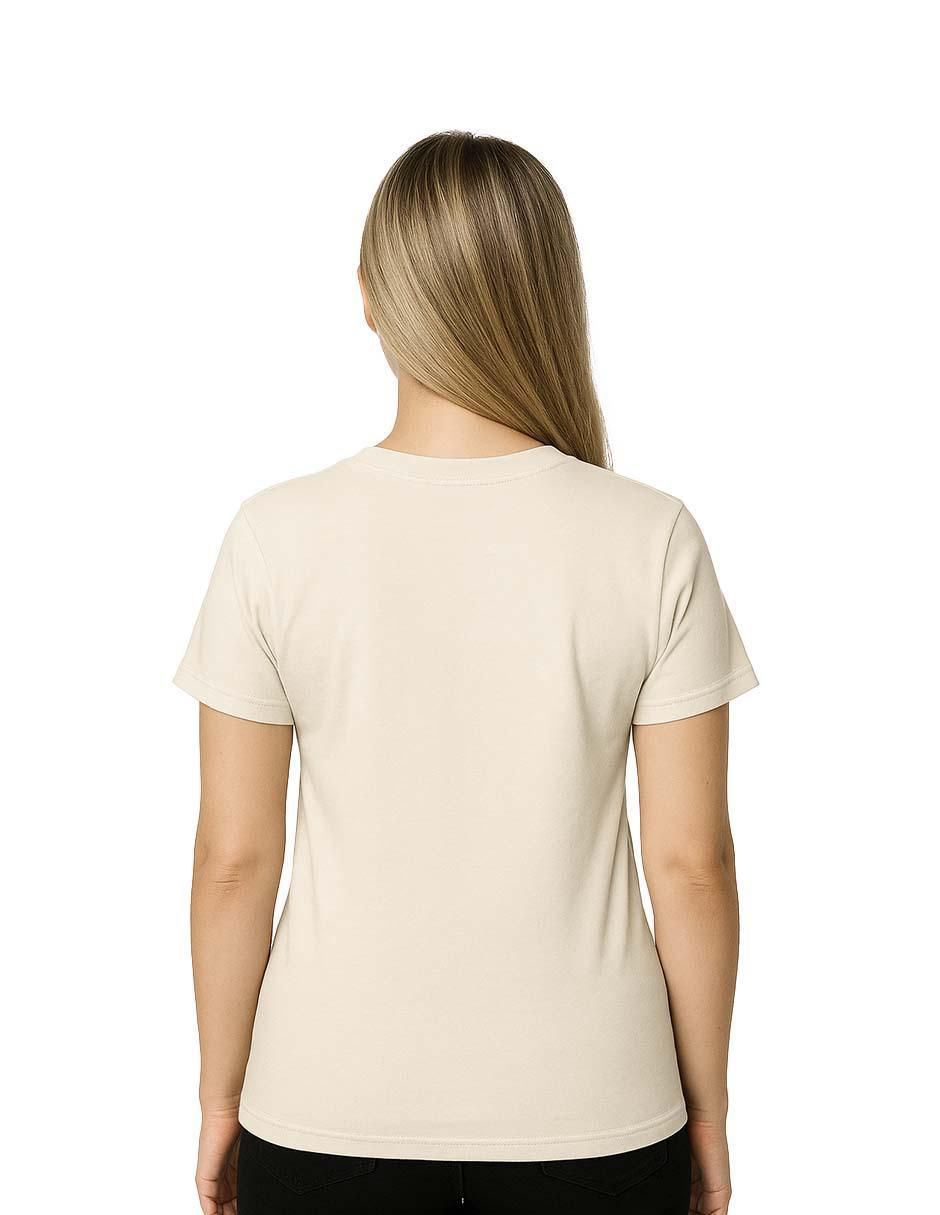 Playera manga corta cuello redondo para mujer 3