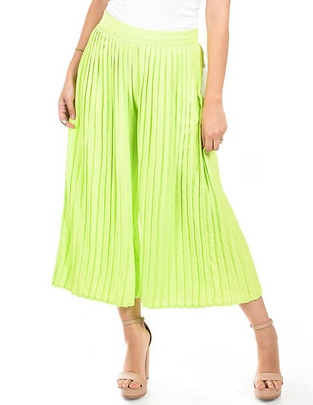 Pantalón capri amplio para mujer