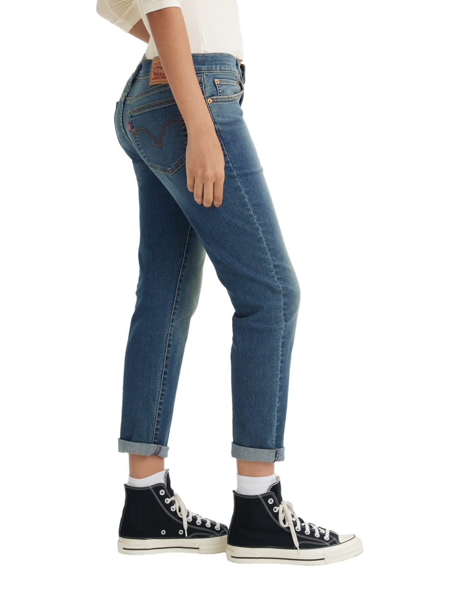 Jeans boyfriend cintura levi's mid rise boyfriend working late para mujer