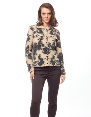 Blusa camisera Foley's manga larga para mujer