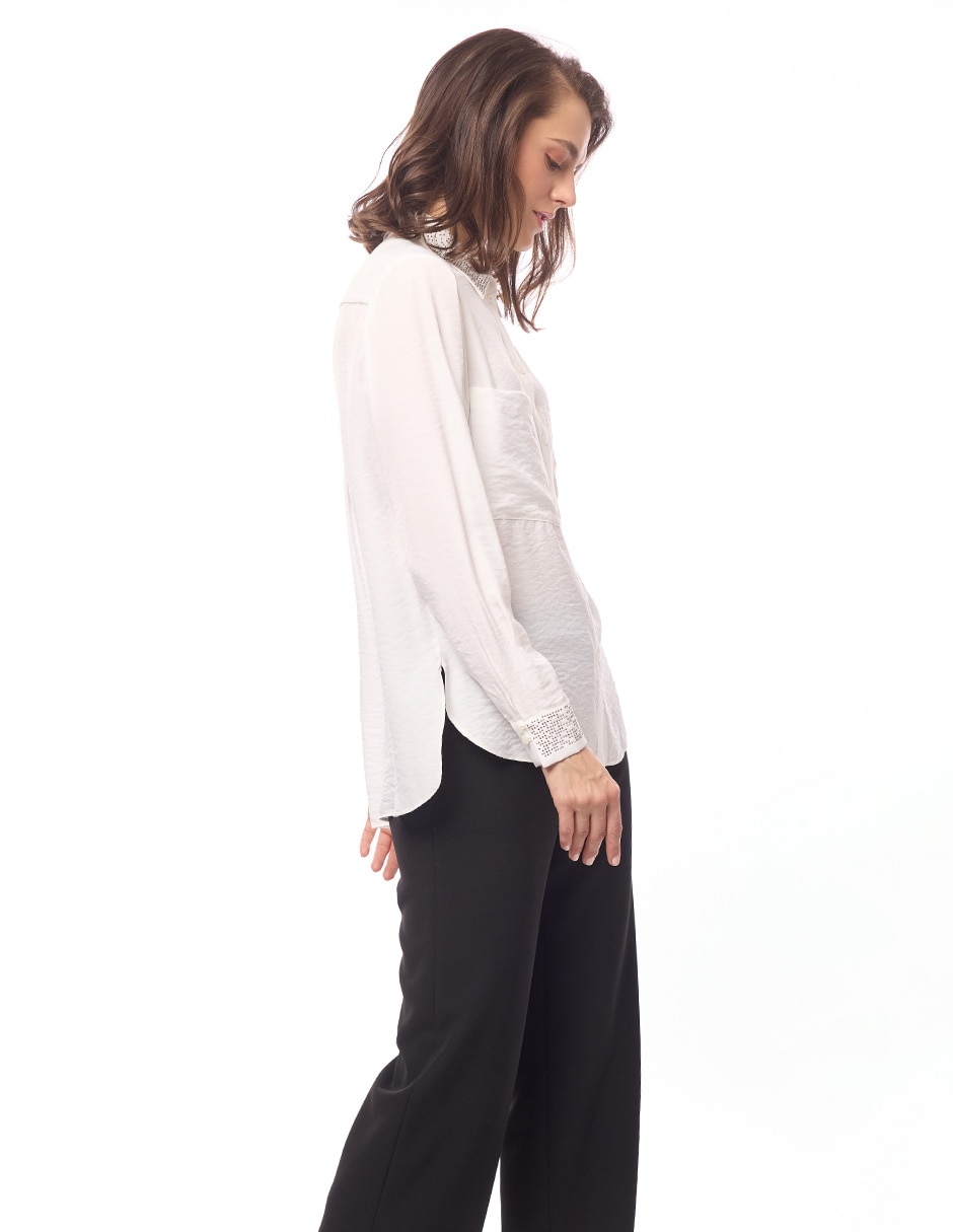 Blusa manga larga para mujer 7
