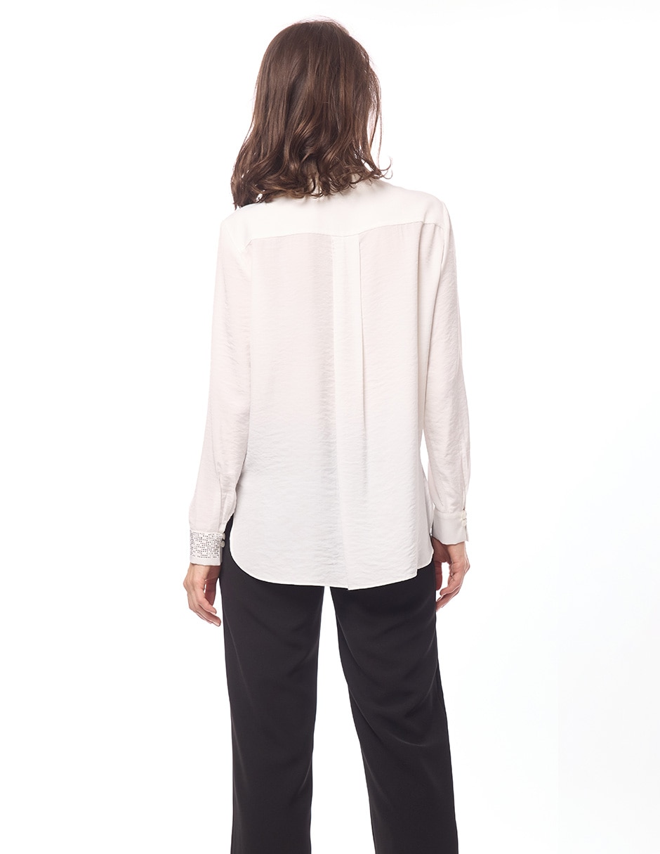 Blusa manga larga para mujer 8