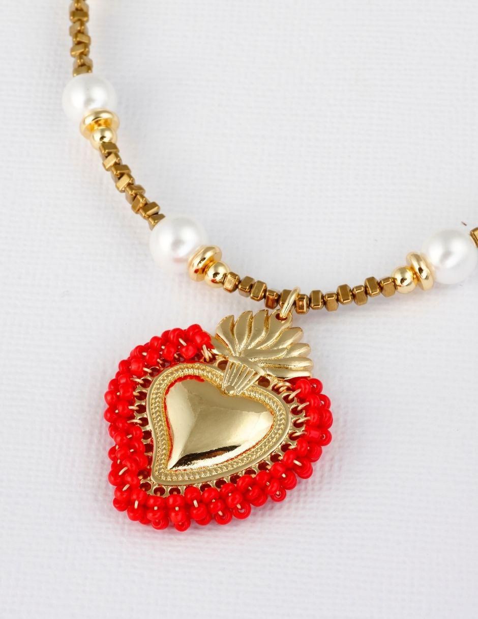 Collar corazón Milagritos 3